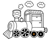Desenho Locomotiva a vapor pintado por walacy