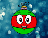 Desenho Bola da árvore de Natal pintado por _Dindih_