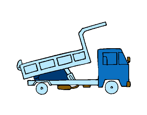 Desenho Camião de carga pintado por Edududu