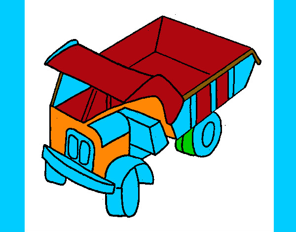 Desenho Camião de carga pintado por Edududu