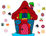 Desenho Casa de caramelo pintado por Clarinha2