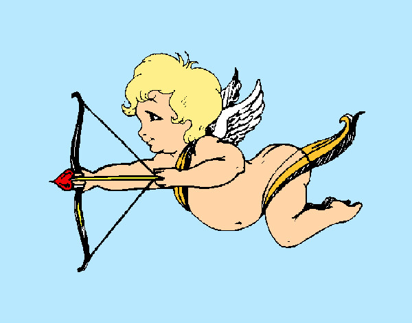 Desenho Cupido a voar pintado por _Dindih_