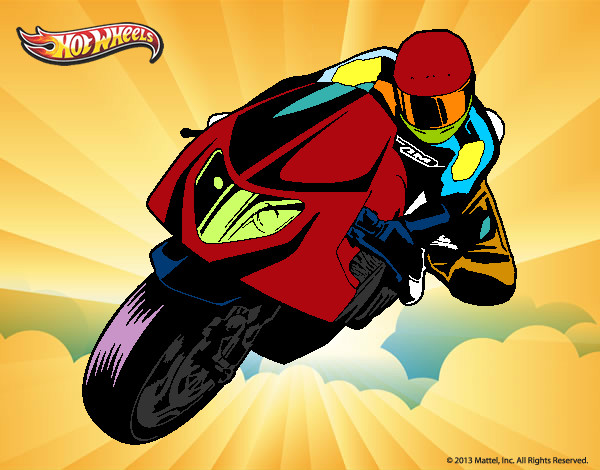 Desenho Hot Wheels Ducati 1098R pintado por Nivio3