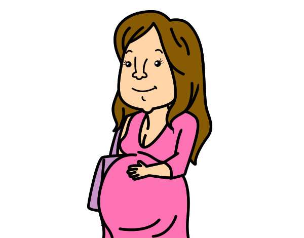 Desenho Mulher grávida pintado por Ketty14