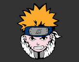 Desenho Naruto enfurecido pintado por chris_Sing
