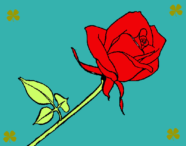 Desenho Rosa pintado por mellissa