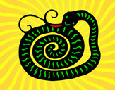 Desenho Signo da serpente pintado por _Dindih_