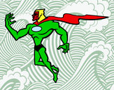Desenho Super herói poderoso pintado por Nivio3