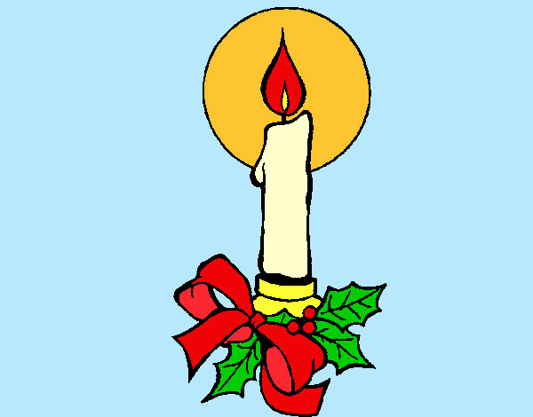 Desenho Vela de natal pintado por _Dindih_