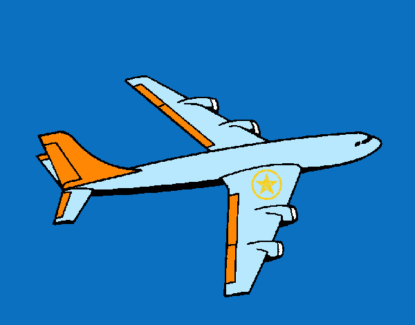 Desenho Avião pintado por guigu
