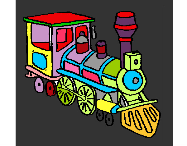 Desenho Comboio 3 pintado por larapinho