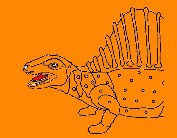 Desenho Dinossauro pintado por luan23