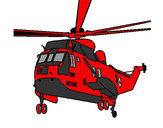 Desenho Helicoptero de resgate pintado por guigu