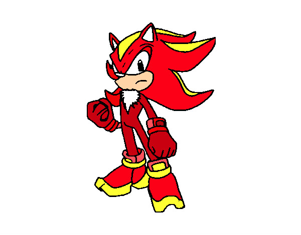 Desenho Sonic pintado por gloriaa