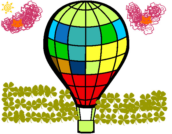 Desenho Balão de ar quente pintado por leandro13