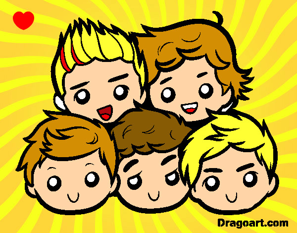 Desenho One Direction 2 pintado por guinunbinh