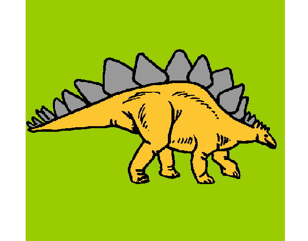Desenho Stegossaurus pintado por goncalos