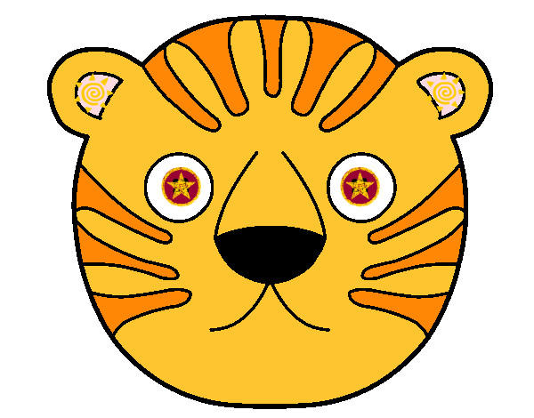 Desenho Tigre II pintado por marcelle