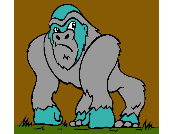 Desenho Gorila pintado por MrFelipe