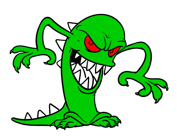 Desenho Monstro malicioso pintado por MrFelipe