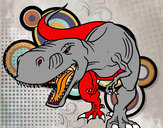 Desenho Tiranossaurus Rex aborrecido pintado por MrFelipe