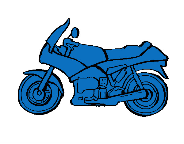 Desenho Motocicleta pintado por manuelaa