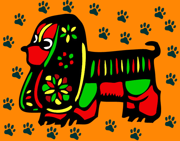 Desenho Signo do Cão pintado por abreumaria