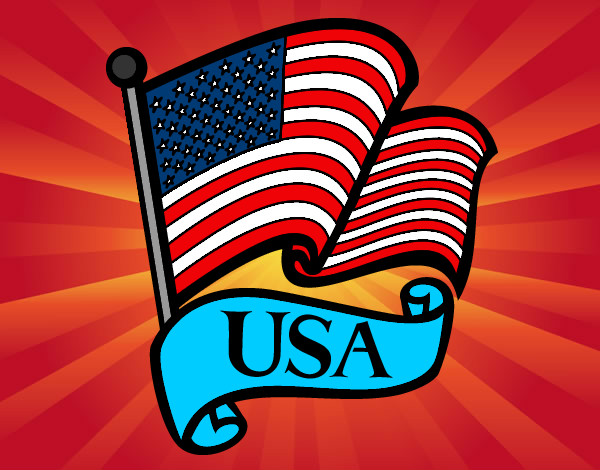 Desenho Bandeira dos Estados Unidos pintado por sandy1987