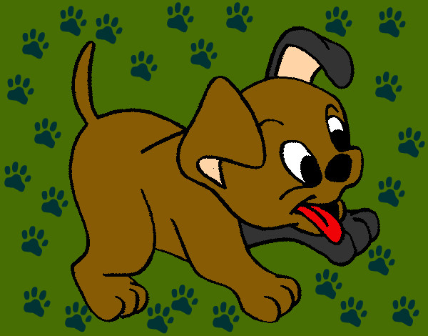 Desenho Cachorro pintado por lorenapu