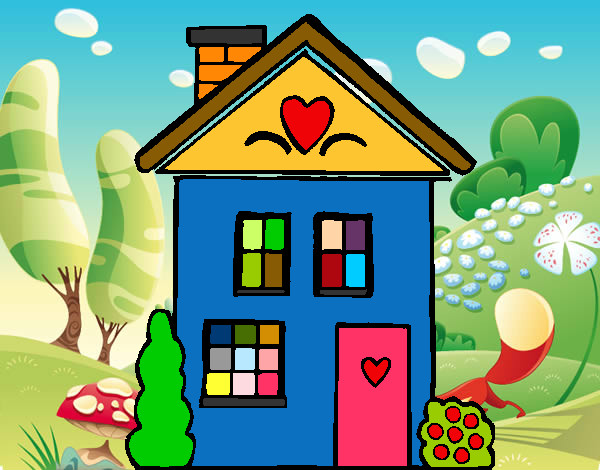 Desenho Casa con cuori pintado por LuGabriely