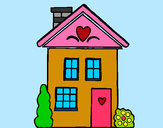 Desenho Casa con cuori pintado por Syanny