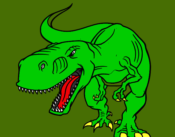 Desenho Dinossauro aborrecido pintado por Zerima