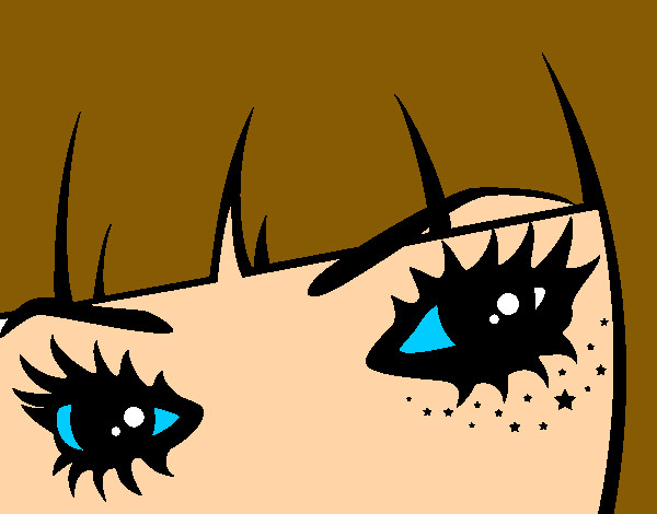Desenho Emo olhos pintado por Charlene20