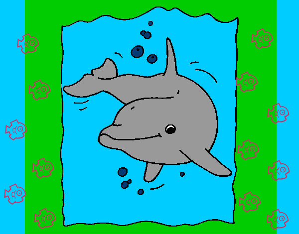 Desenho Golfinho pintado por lorenapu