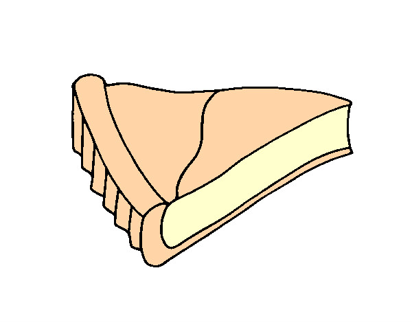 Desenho Tarte de queijo pintado por Regiene