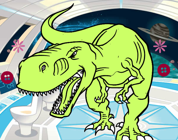 Desenho Tiranossaurus Rex aborrecido pintado por eduardo2