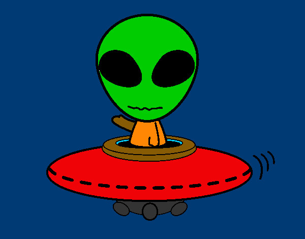 Desenho Alienígena pintado por eduardo2
