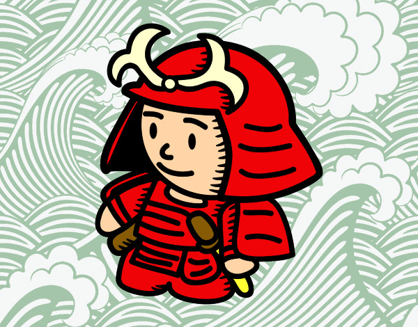 Samurai com armadura