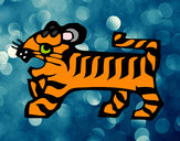 Desenho Signo do Tigre pintado por ViD4LoK4