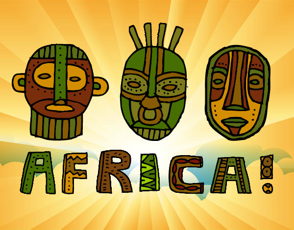 Desenho Tribos da África pintado por FabiK