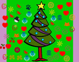 Desenho Árvore de natal II pintado por Clarinha2