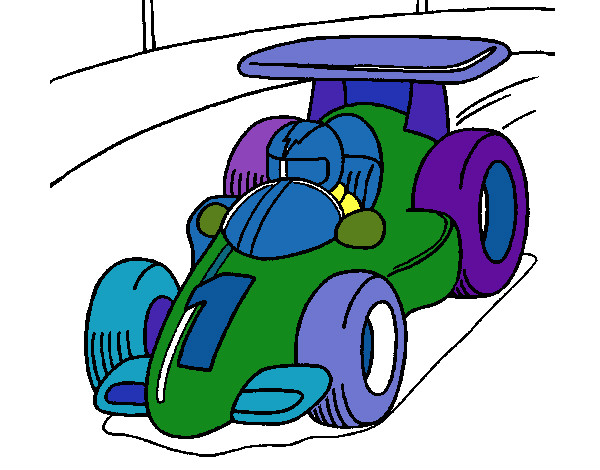 Desenho Carro de corrida pintado por joaoarthur