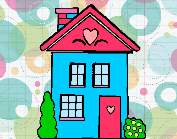 Desenho Casa con cuori pintado por ar1anator