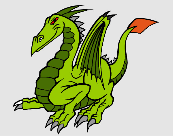 Desenho Dragão elegante pintado por patricksd