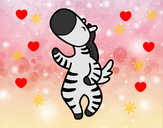 Desenho Zebra bailarina pintado por ImShampoo