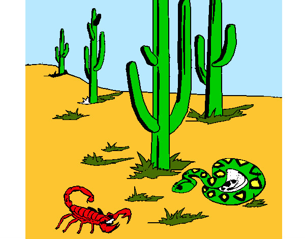 Desenho Deserto  pintado por marcelle
