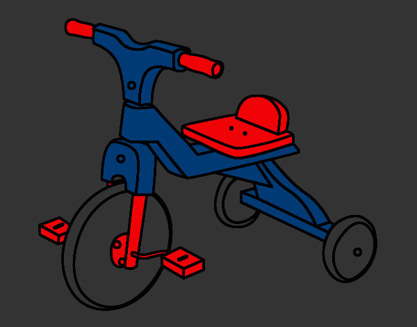 Desenho Triciclo infante pintado por larisa 