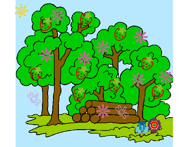 Desenho Bosque pintado por miguel1