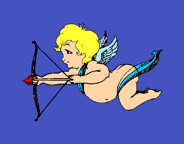 Desenho Cupido a voar pintado por netatyshan