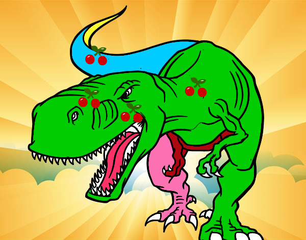 Desenho Dinossauro aborrecido pintado por Diogito